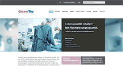 Desktop Screenshot of ceramtec.de