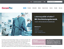 Tablet Screenshot of ceramtec.de